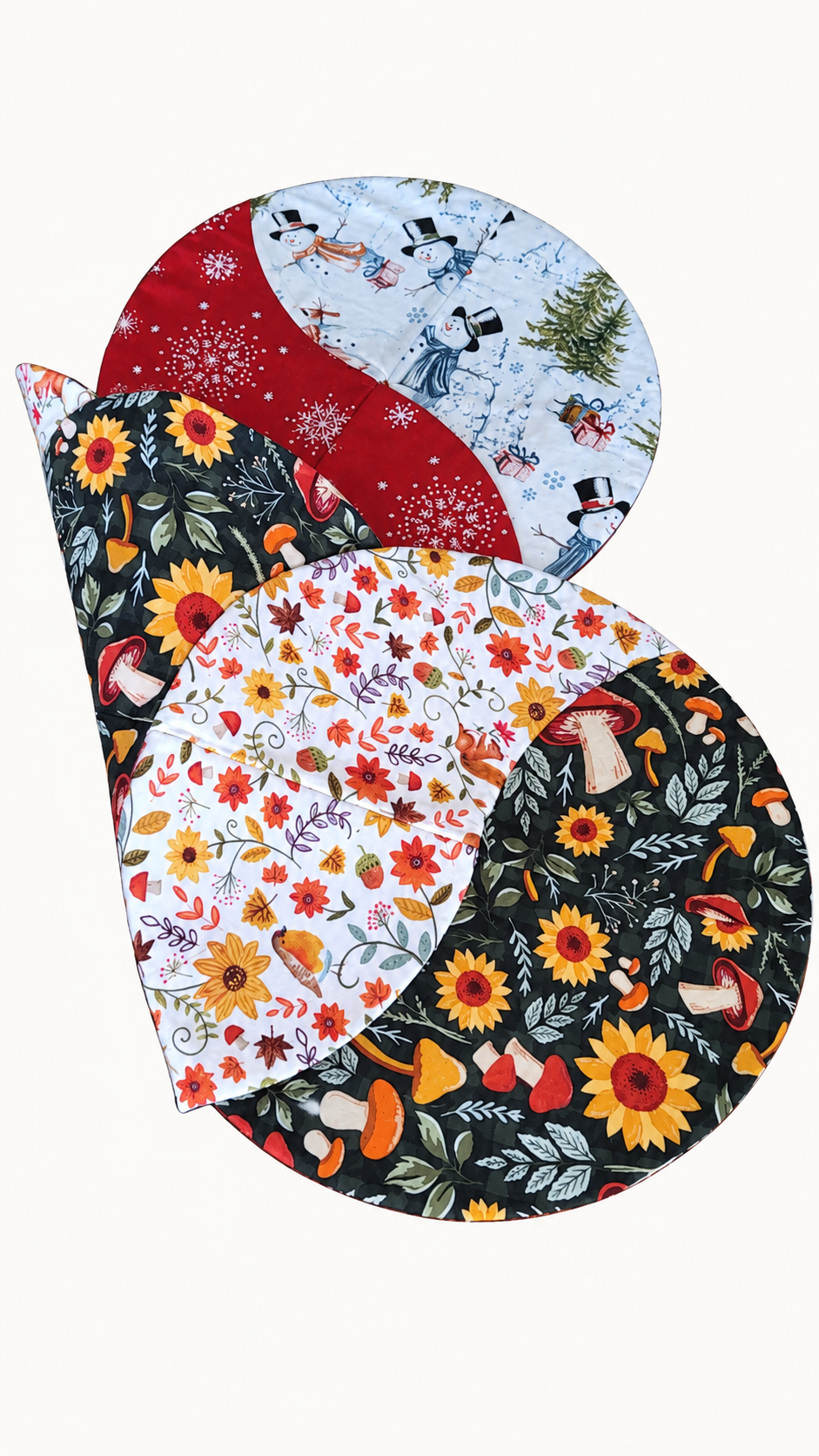 Fall Decor / Snowman Winter–Reversible Twist Table Runner