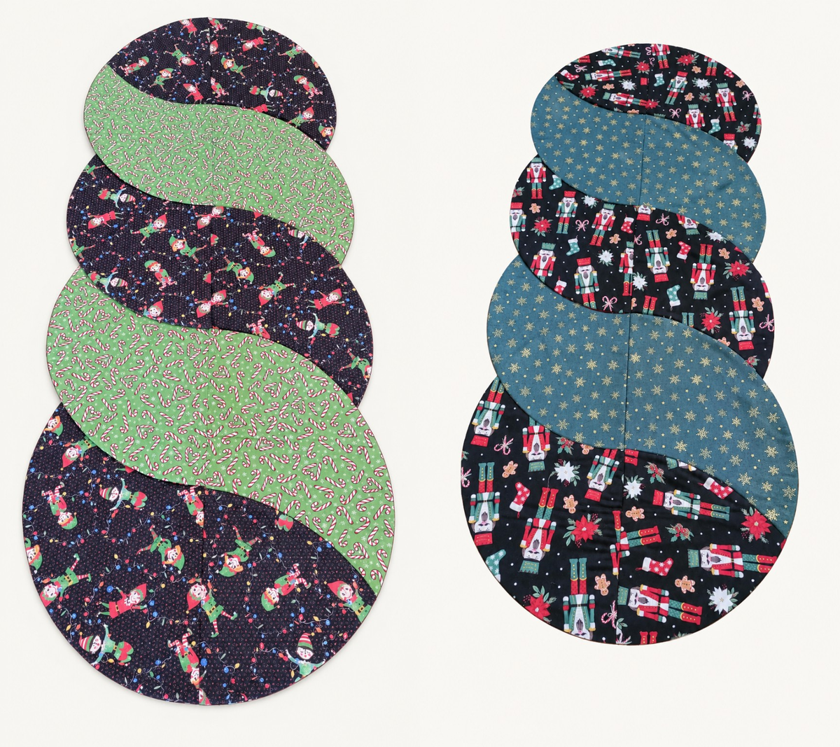 Elves/Nutcracker –Reversible Twist Table Runner