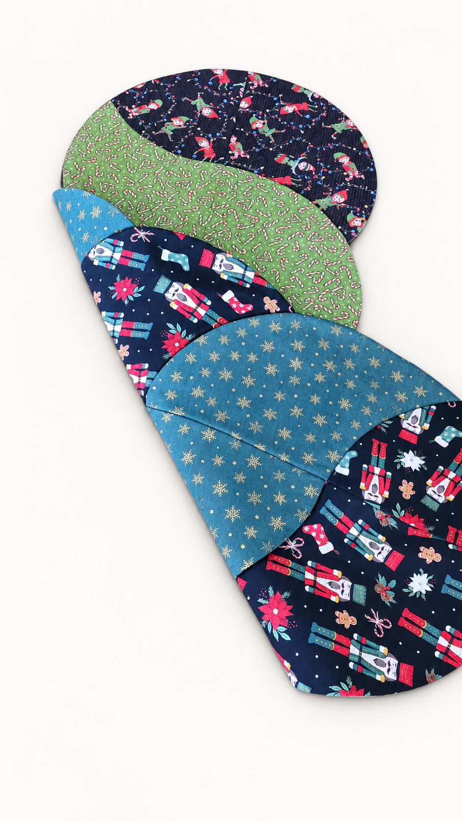 Elves/Nutcracker –Reversible Twist Table Runner