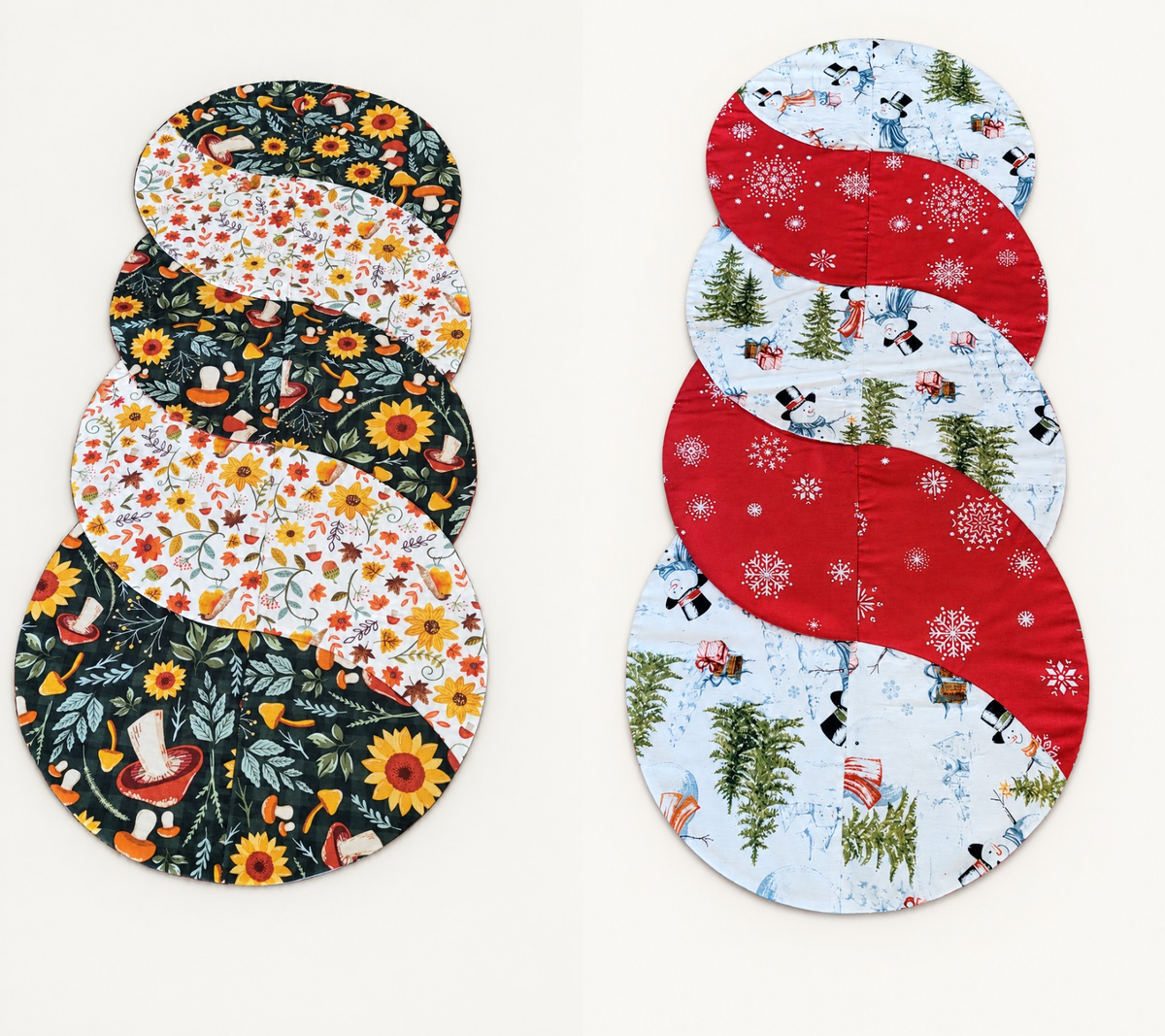 Fall Decor / Snowman Winter–Reversible Twist Table Runner