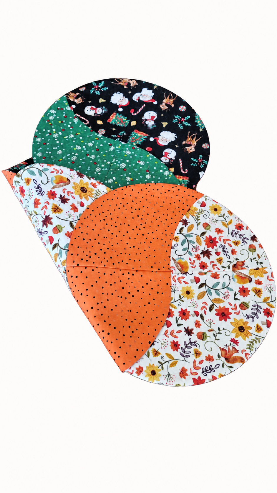 Woodland Fall/ Christmas Fun–Reversible Twist Table Runner