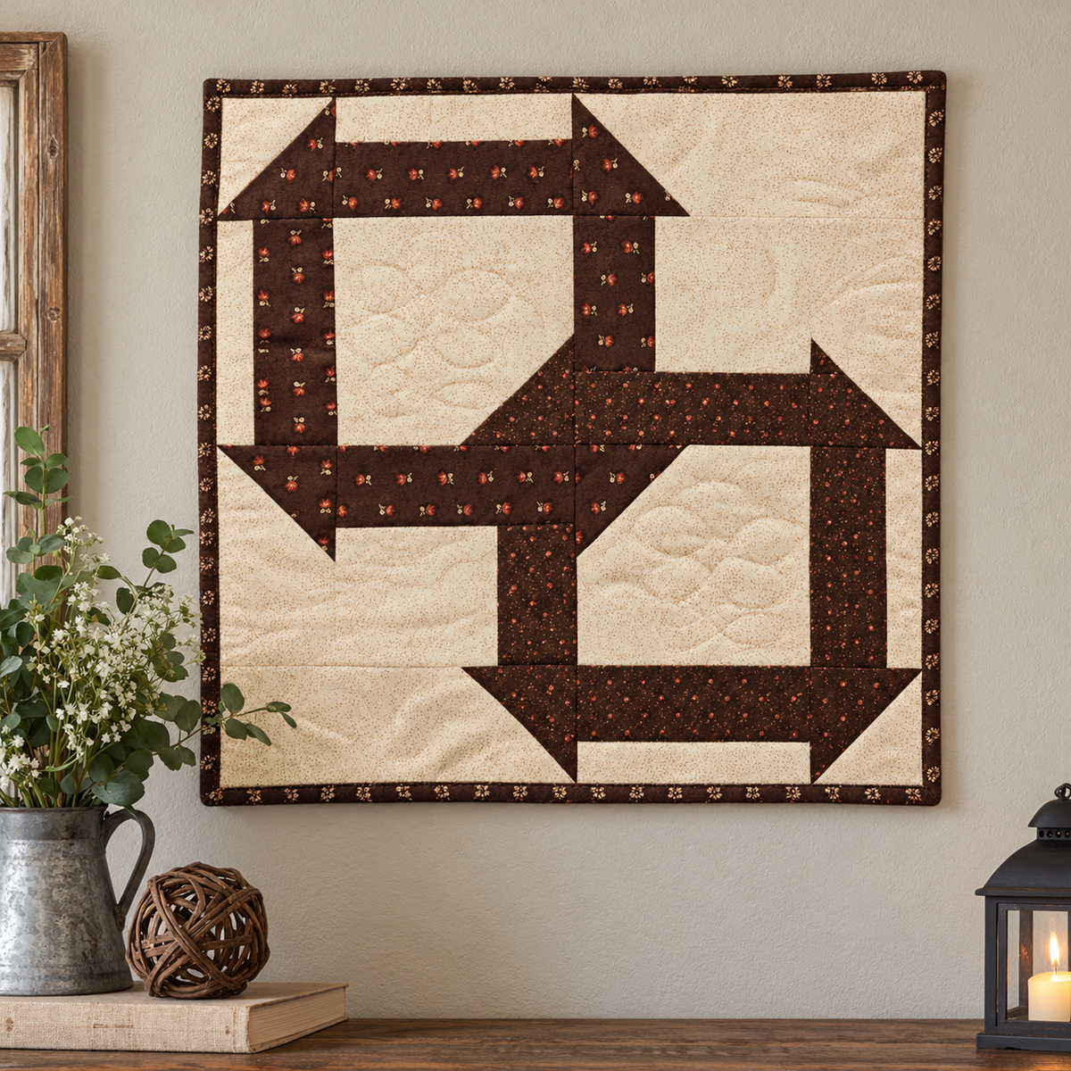 Ancient Paths — Quilted Wall Hanging & Table Mat