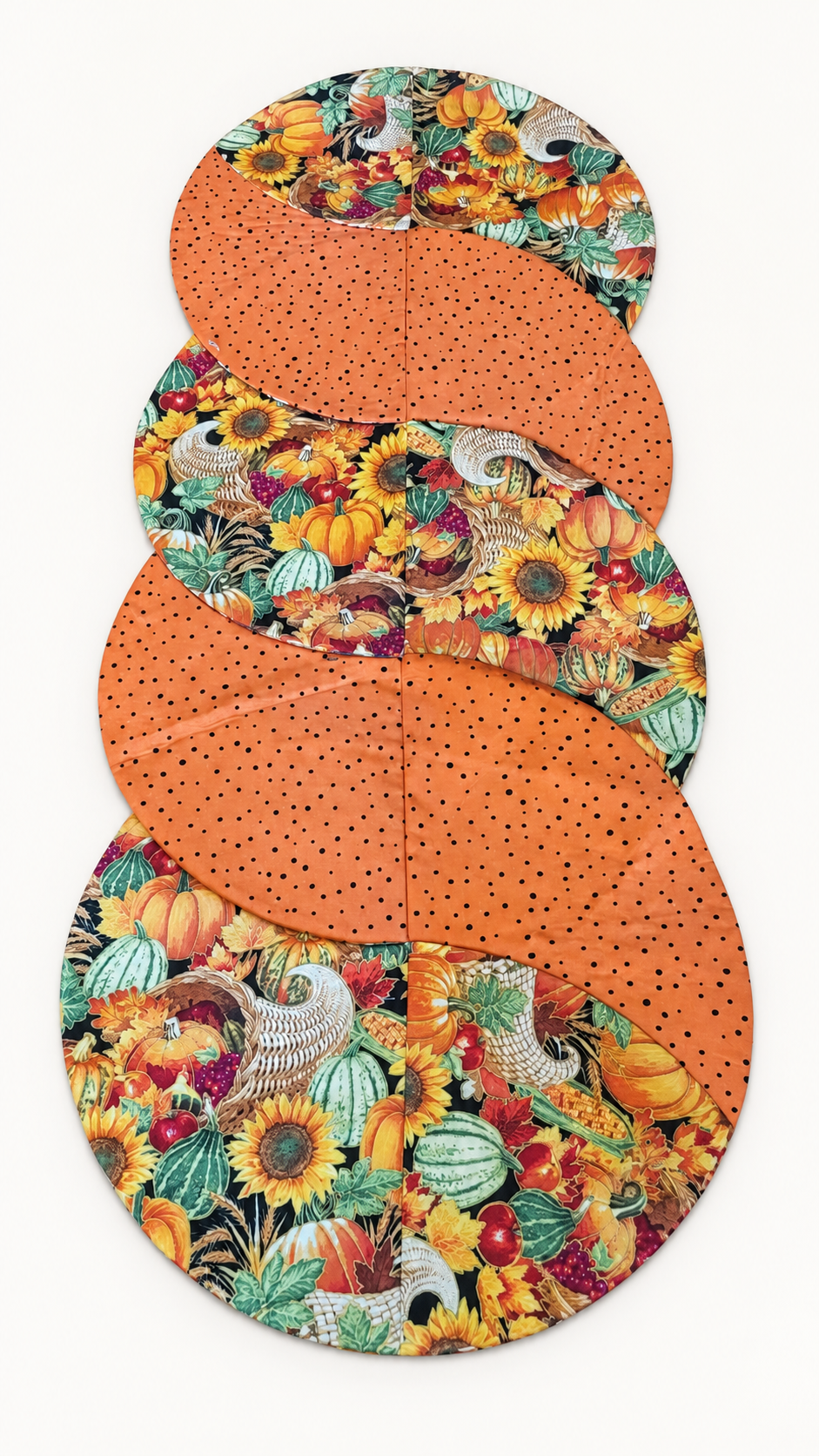 Christmas Teddy Bears/ Fall Harvest–Reversible Twist Table Runner