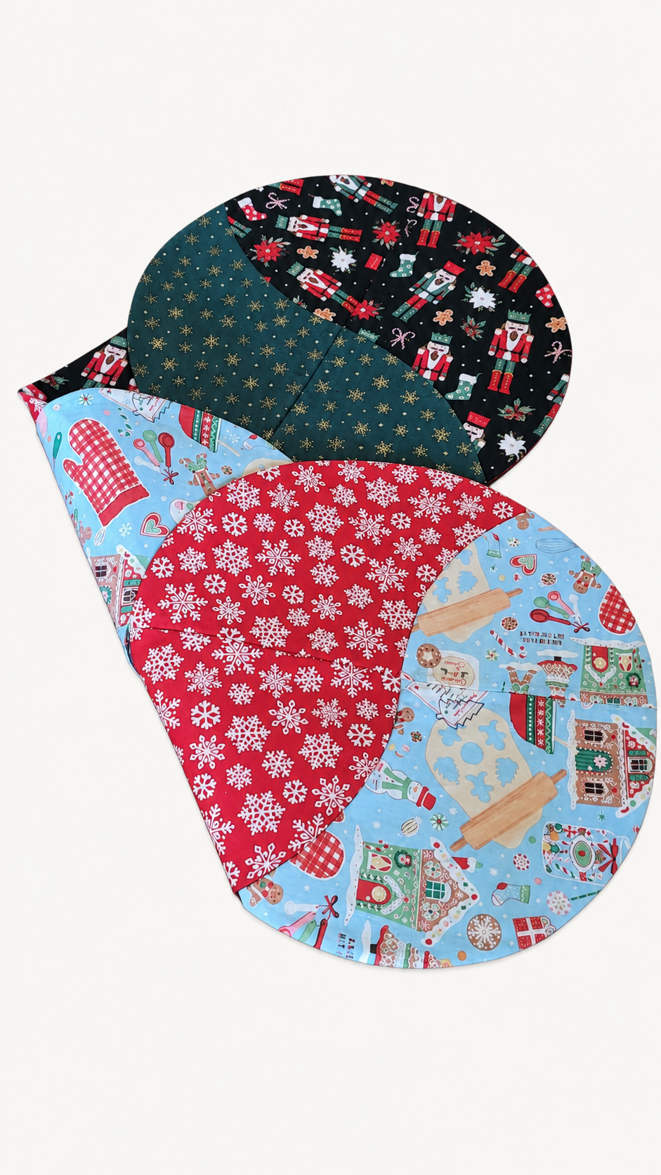 Christmas Baking/ Nutcracker –Reversible Twist Table Runner