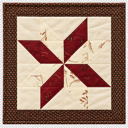 Scarlet Grace — Quilted Wall Hanging & Table Mat
