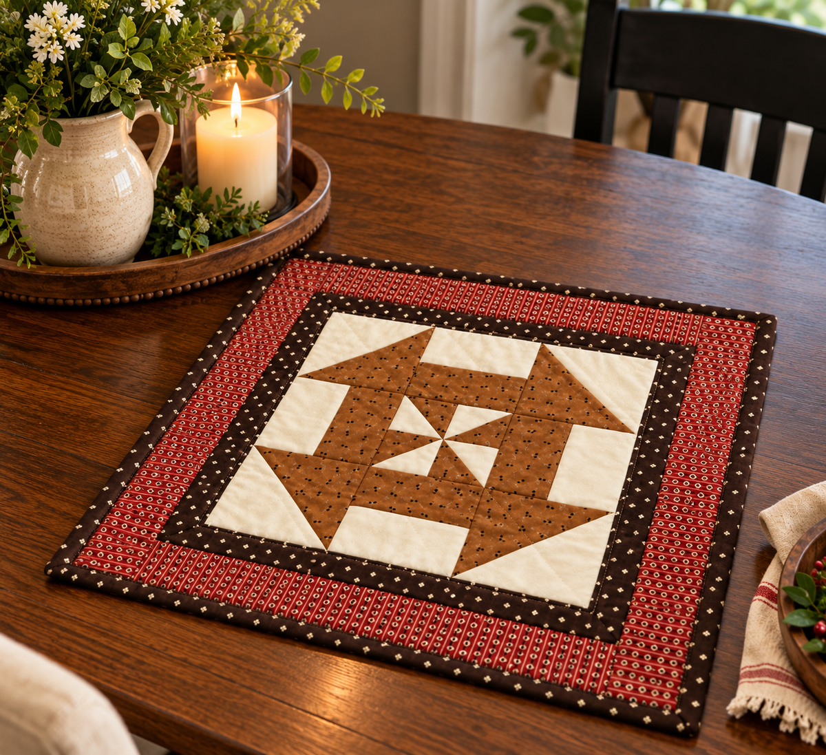 Winds of Grace — Quilted Wall Hanging & Table Mat