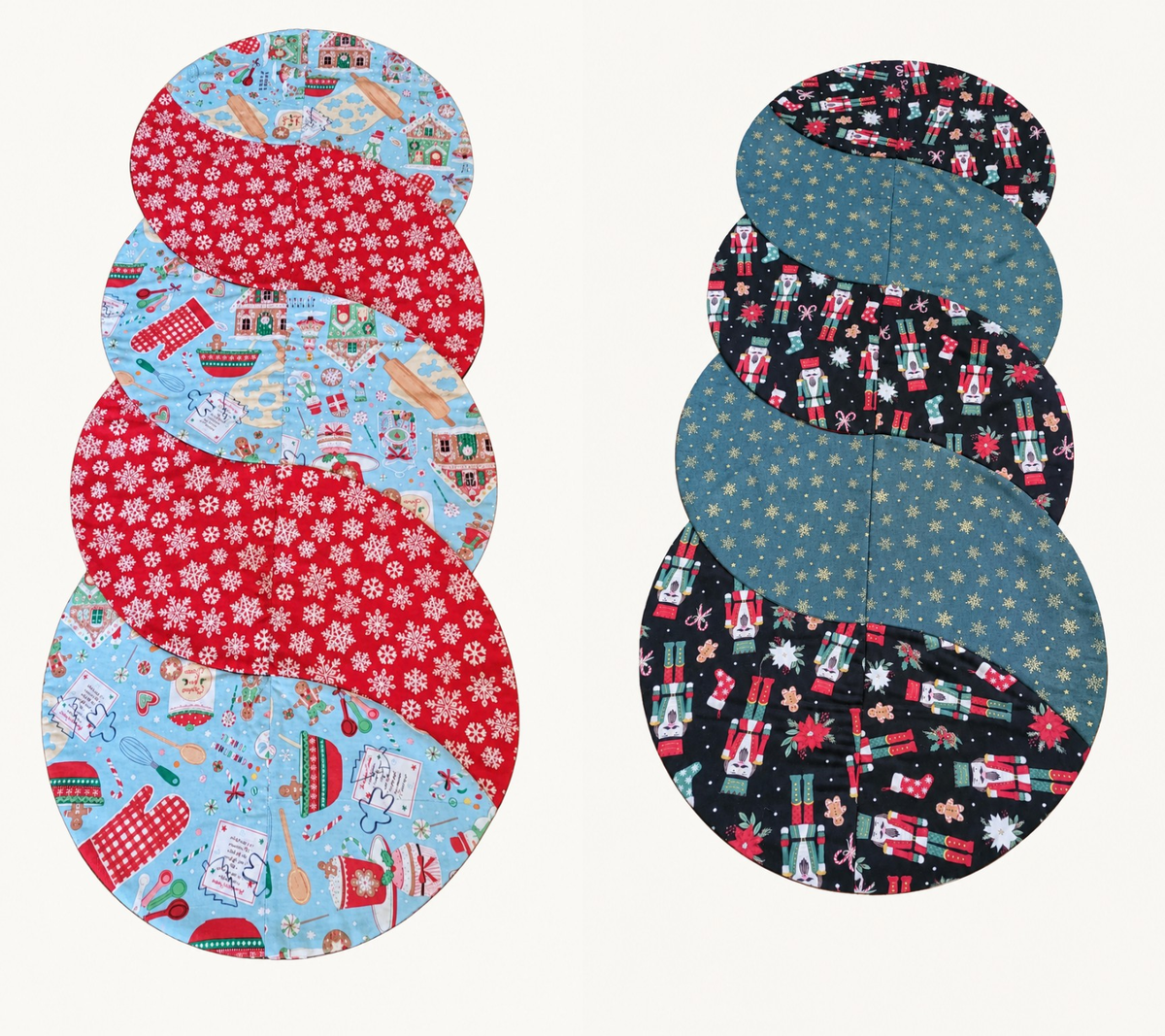 Christmas Baking/ Nutcracker –Reversible Twist Table Runner