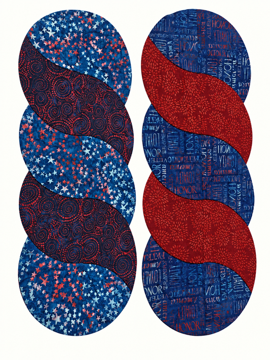 Patriotic Reversible Twist Table Runner
