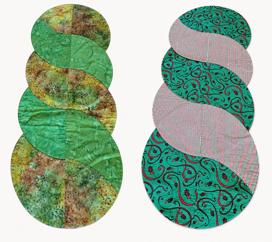 Fall/Christmas/ St. Patrick's Day –Reversible Twist Table Runner