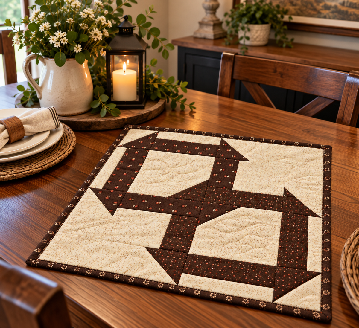 Ancient Paths — Quilted Wall Hanging & Table Mat
