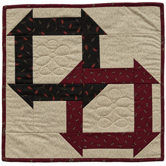 Harvest Paths — Quilted Wall Hanging & Table Mat