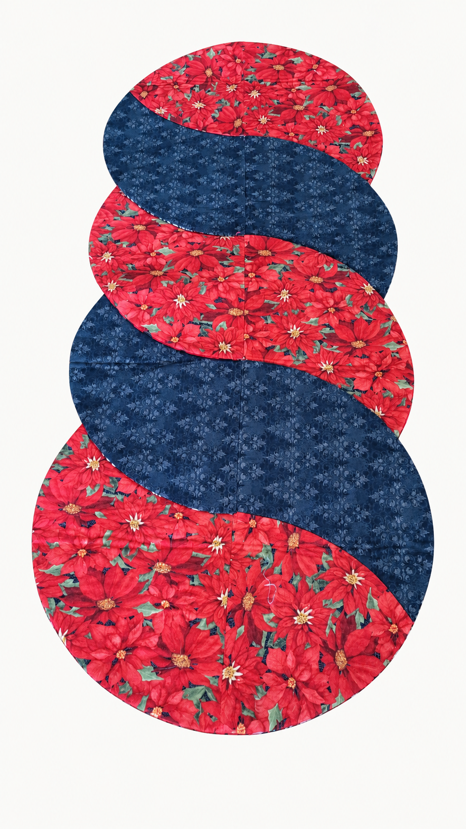 Poinsettia/ Valentine's –Reversible Twist Table Runner